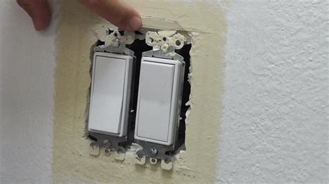 drywall patch electrical box|drywall repair around outlet.